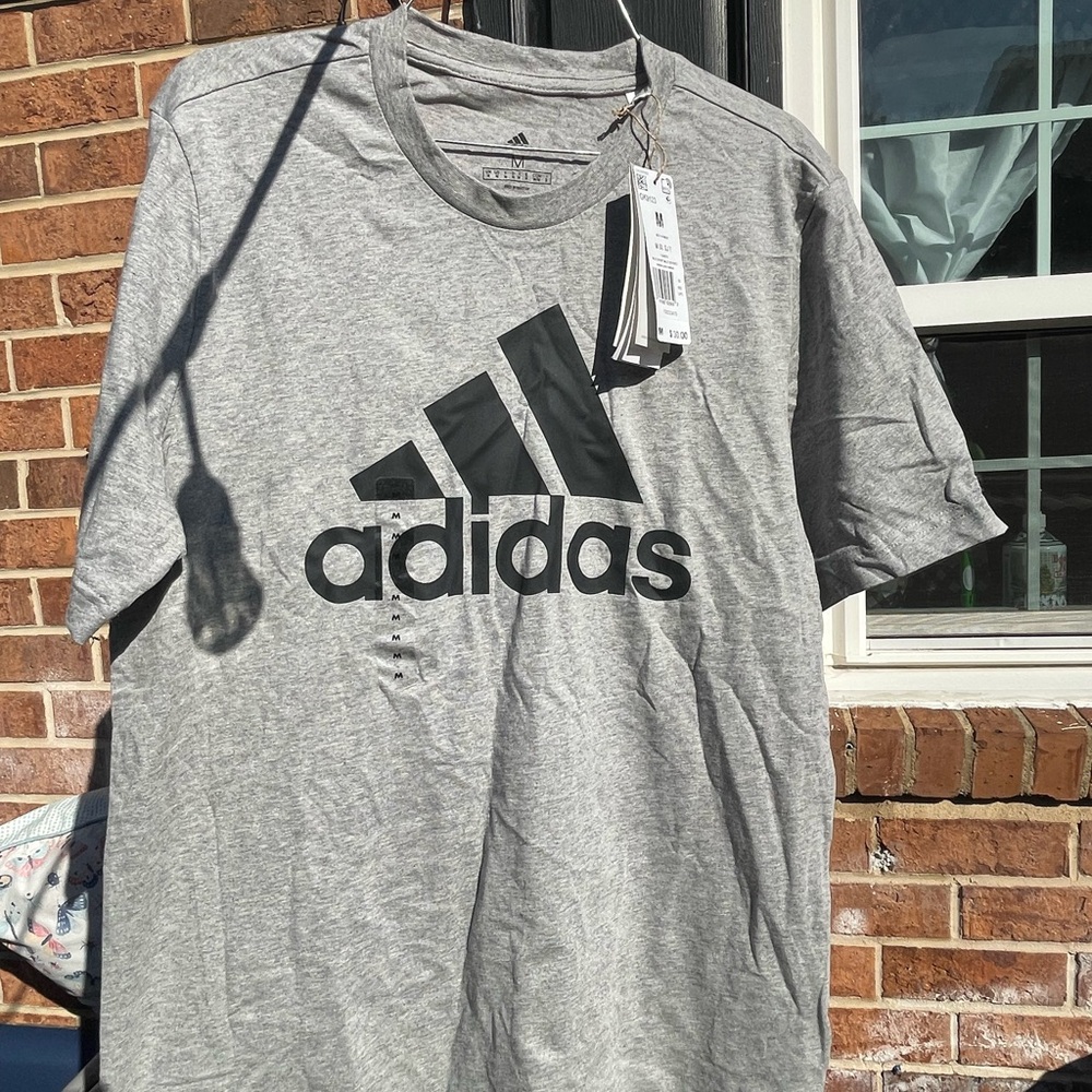 Adidas Men's Heather Gray Tee